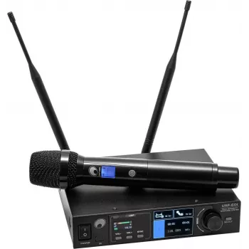 OMNITRONIC UHF-601 vienkanāla UHF bezvadu mikrofonu sistēma 823-832/863-865 MHz 13063600