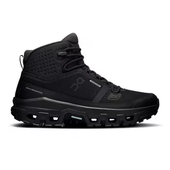 On Cloudrock Mid WP Hiking Boots - Black/Black (EU 45)