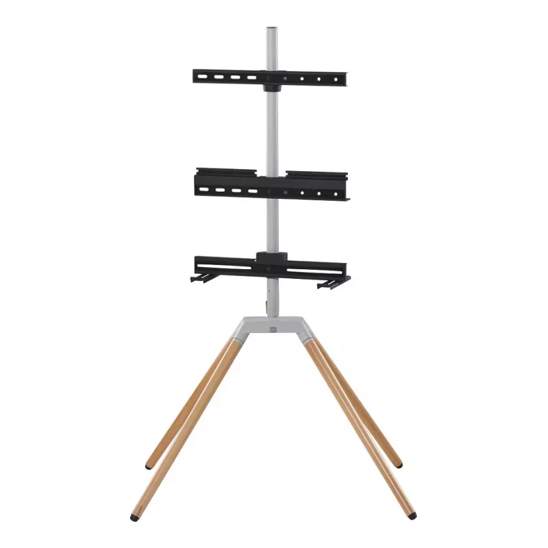 One for All Universal TV Stand Quadpod (Silver/Black)