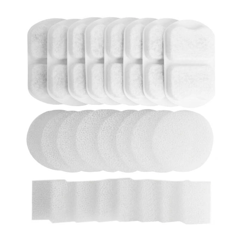 Oneisall PWF-002 nomaiņas filtri mājdzīvnieku ūdens strūklakai, 6 iepakojumā, trīskāršā filtrācija, balts