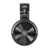 ONEODIO Studio Max 2 bezvadu austiņas, pāri ausīm, ar Bluetooth 5.2, 72 stundu akumulatoru, CVC 8.0 mikrofonu, salokāms dizains (melns)
