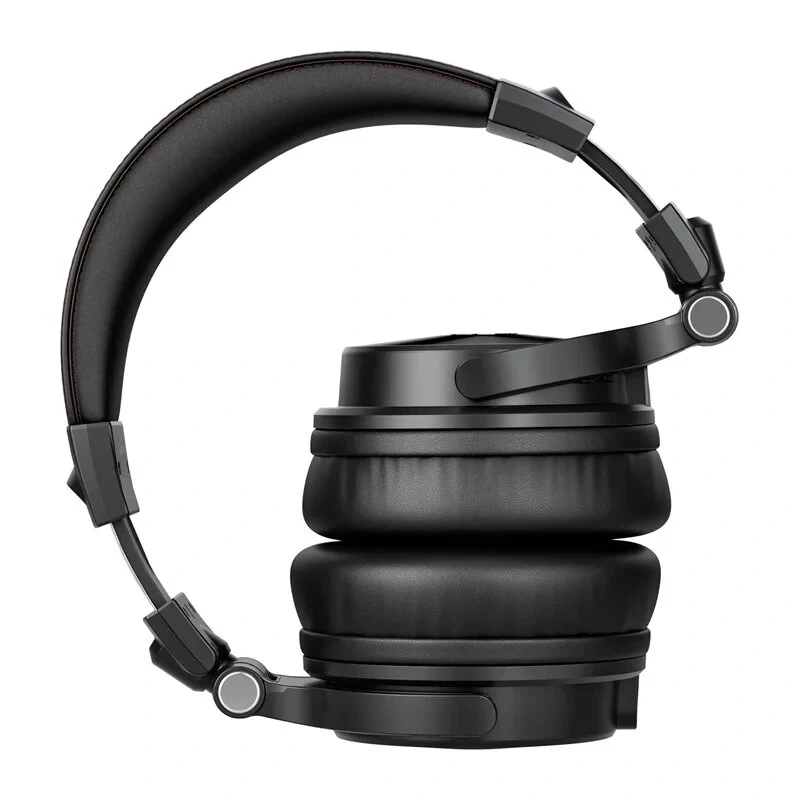 ONEODIO Studio Max 2 bezvadu austiņas, pāri ausīm, ar Bluetooth 5.2, 72 stundu akumulatoru, CVC 8.0 mikrofonu, salokāms dizains (melns)