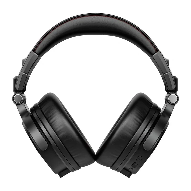 ONEODIO Studio Max 2 bezvadu austiņas, pāri ausīm, ar Bluetooth 5.2, 72 stundu akumulatoru, CVC 8.0 mikrofonu, salokāms dizains (melns)
