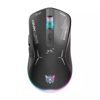 ONIKUMA CW917 2.4G bezvadu + vadu spēļu pele (Melna)