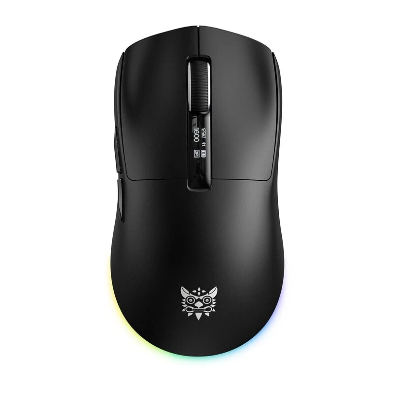 ONIKUMA DM07 RGB spēļu pele melna 6400 DPI vadu optiskā 7 pogas