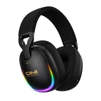 ONIKUMA GT805 Vadu spēļu austiņas ar RGB LED, 50mm draiveriem, elastīgu mikrofonu (melna)