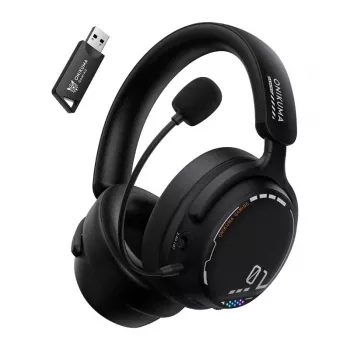 ONIKUMA GT886 spēļu austiņas pār auss vadu RGB LED 50mm draiveri melnas