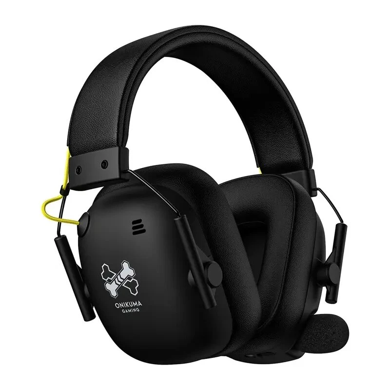 ONIKUMA GT888 spēļu austiņas (melnas) - vadu pārgalvas RGB austiņas ar 50mm draiveriem, 3,5mm un USB