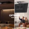 ONKRON N3LE-B TV griestu stiprinājums 50-75 collu ekrāniem, melns