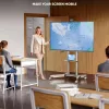 ONKRON TS1571-C mobilais TV statīvs ar AV plauktu 32-75 collu ekrāniem, šampanieša krāsā