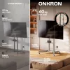 ONKRON TS1571-C mobilais TV statīvs ar AV plauktu 32-75 collu ekrāniem, šampanieša krāsā
