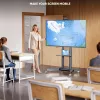ONKRON TS1571-G mobilais TV statīvs 32–75 collu televizoriem, 50 kg kravnesība, grafīta krāsa, regulējams augstums