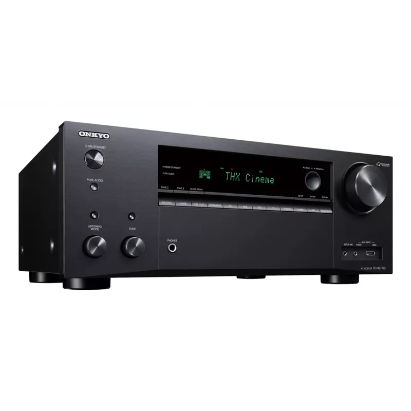 Onkyo TX-NR7100M2 9.2 AV tīkla uztvērējs 8K THX Wi-Fi Bluetooth Atmos Sonos sertificēts, melns