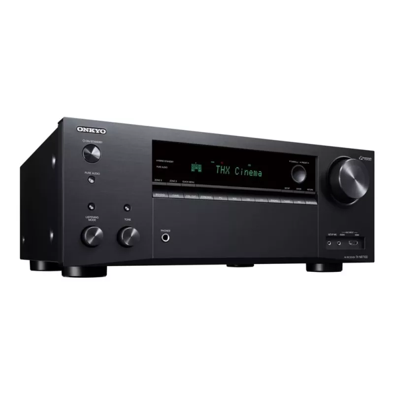 Onkyo TX-NR7100M2 9.2 AV tīkla uztvērējs 8K THX Wi-Fi Bluetooth Atmos Sonos sertificēts, melns