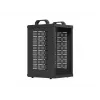 Open Rack 10 9U 280x300 melns pie sienas stiprināms atvērta rāmja statīvs