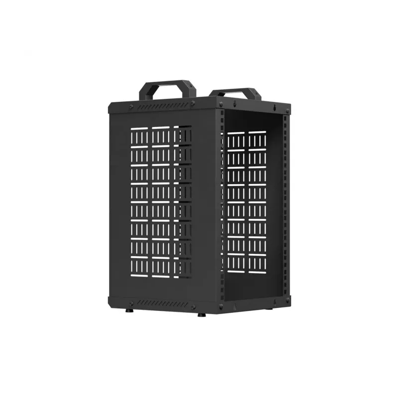 Open Rack 10 9U 280x300 melns pie sienas stiprināms atvērta rāmja statīvs