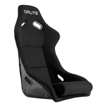 OPLITE 103862 Sim Racing Seat GT Bucket Seat ar oglekļa tērauda rāmi - melns ar sarkanām šuvēm