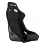 OPLITE 103862 Sim Racing Seat GT Bucket Seat ar oglekļa tērauda rāmi - melns ar sarkanām šuvēm