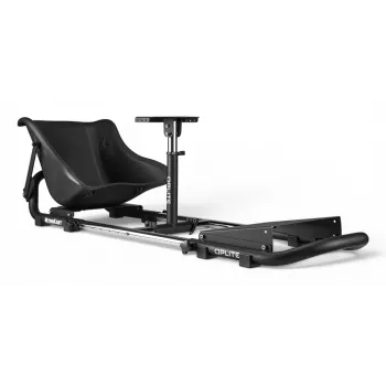 Oplite 104317 NitroKart V2 Racing Cockpit – Melna tērauda simreces karkass ar atgāžamu sacīkšu sēdekli
