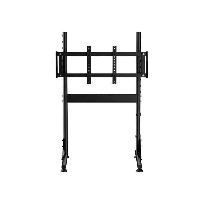 Oplite Nitrokart Monitor Stand V2 melns - viena monitora grīdas statīvs lidojumu un sacīkšu simulatoriem, līdz 49 collām, VESA 75x75 līdz 200x200, augstuma regulēšana 700-1000mm, slīpums/griešana/rotācija, tērauds