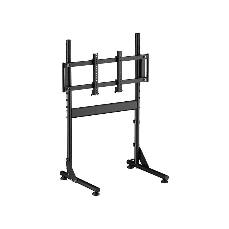 Oplite Nitrokart Monitor Stand V2 melns - viena monitora grīdas statīvs lidojumu un sacīkšu simulatoriem, līdz 49 collām, VESA 75x75 līdz 200x200, augstuma regulēšana 700-1000mm, slīpums/griešana/rotācija, tērauds