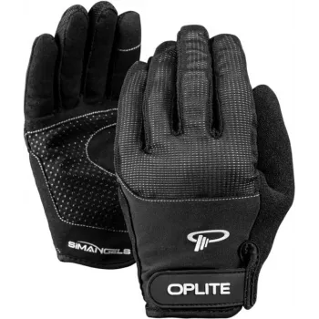 Oplite OP-GLOVE M Sim Racing Cimdi - Melns - Mākslīgā āda - Poliesters - Silikons - Spandekss - 100 mm - 224 mm - 150 g