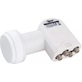 OPTICUM Globo Quattro LNB LRP-04H – 4 izejas, 10.7-12.75 GHz, 0.1 dB trokšņa skaitlis