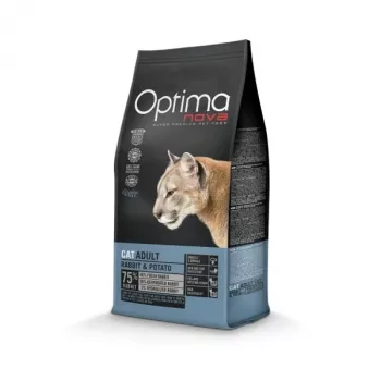 OPTIMANOVA Cat Adult trusis un kartupeļi - sausā kaķu barība - 2kg
