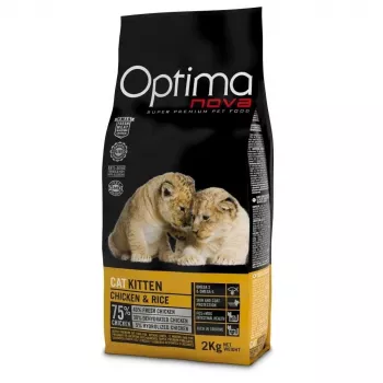 OPTIMANOVA Kitten Mono vista un rīsi - sausā kaķu barība - 2kg