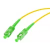 OPTIX vienmodu 9/125 Simpleksa šķiedras savienojuma vads, 3m, SC/APC uz SC/APC, 3.0mm LSZH dzeltens