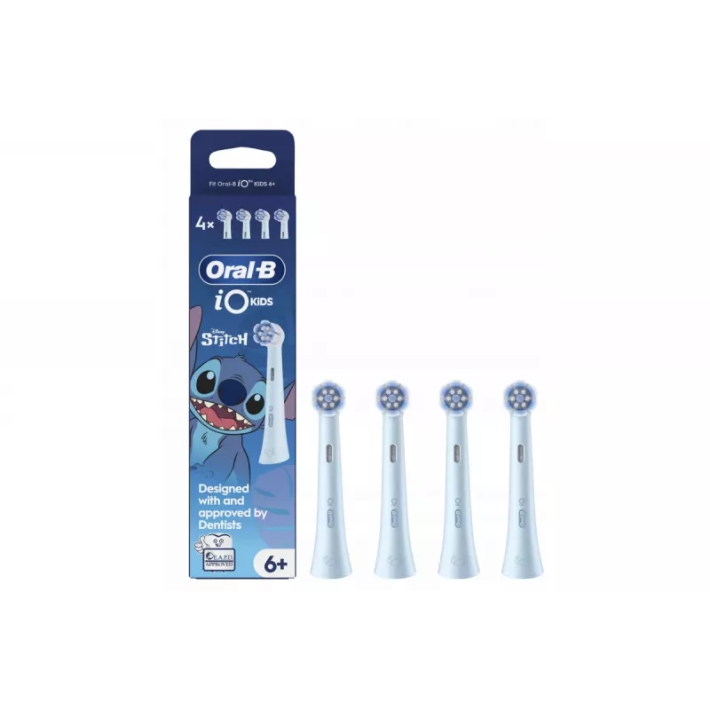 Oral-B iO Kids Replacement Brush Heads 4-Pack Stitch Design