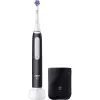Oral-B iO White Clean elektriskā zobu birste, melna/balta ar ceļojumu futrāli