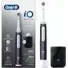 Oral-B iO White Clean elektriskā zobu birste, melna/balta ar ceļojumu futrāli