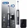 Oral-B iO White Clean elektriskā zobu birste, melna/balta ar ceļojumu futrāli