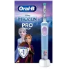 Oral-B Vitality PRO Kids Frozen elektriskā zobu birste bērniem, uzlādējama, 2 režīmi, 1 birstes galviņa, zila