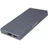 ORICO M.2 NVMe Docking Station ar aktīvu PD 100W, HDMI 2.0, Audio, RJ-45, karšu lasītājs - Pelēks (CDH-9N-GY-BP)