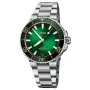 ORIS Aquis Date Calibre 400 vīriešu automātiskais pulkstenis 41,50 mm zaļš ciparnīca nerūsējošā tērauda aproce 41270782209PE