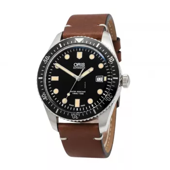 ORIS vīriešu automātiskais pulkstenis 40540752145 43,50mm Zils ciparnīca Nerūsējošā tērauda aproce