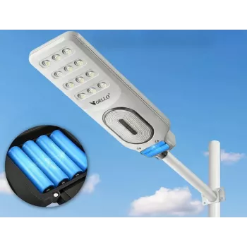 ORLLO 400W saules LED ielu lampa ar 28W paneli, kustības sensoru un tālvadību, 2713LM, 6500K