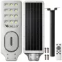 ORLLO 400W saules LED ielu lampa ar 28W paneli, kustības sensoru un tālvadību, 2713LM, 6500K