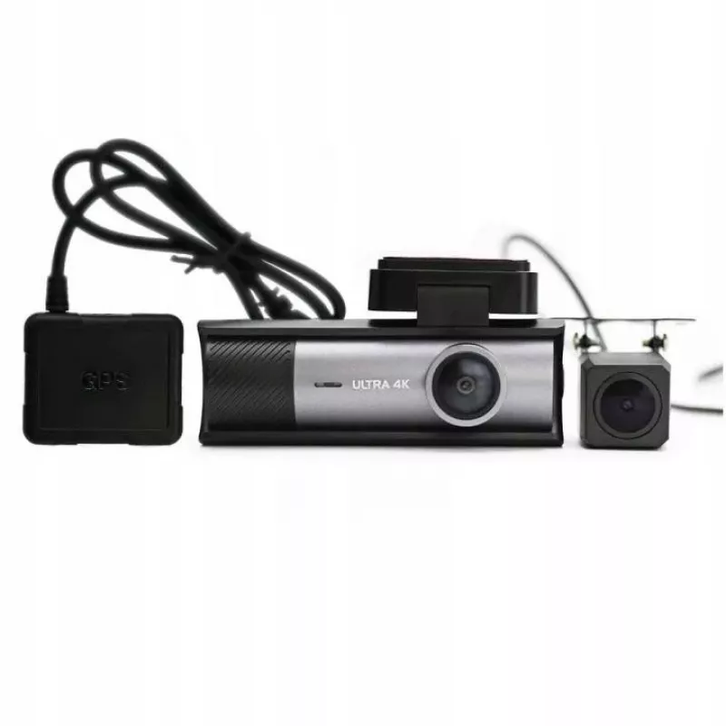 ORLLO RX-700 PRO 4K Dual Dashcam – Priekšējā un aizmugurējā autokamera ar GPS, Wi-Fi un stāvēšanas režīmu