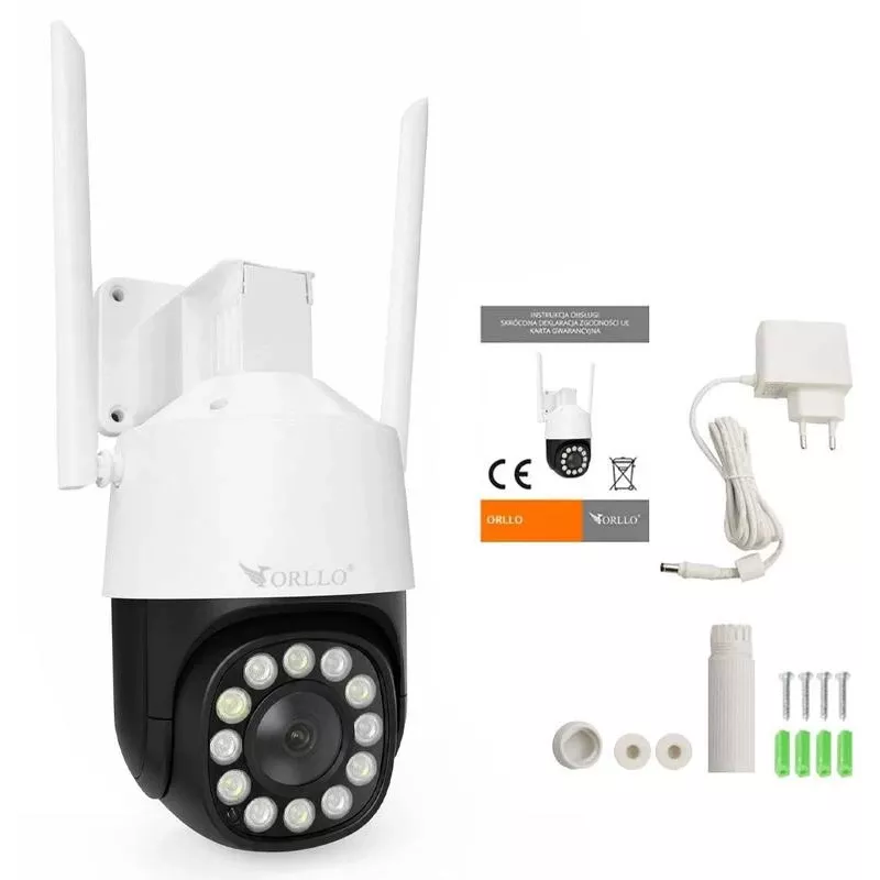 ORLLO TZ11 4K 8MP PTZ IP kamera ar Wi-Fi un 4G LTE, Tuya Smart, Pan-Tilt, āra novērošanai