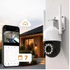 ORLLO TZ11 4K 8MP PTZ IP kamera ar Wi-Fi un 4G LTE, Tuya Smart, Pan-Tilt, āra novērošanai