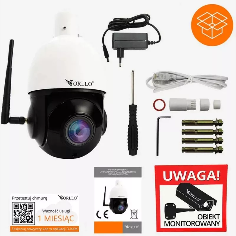 ORLLO Z10 āra PTZ IP WiFi kamera 4MP 18x tālummaiņa