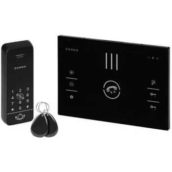 ORNO OR-DOM-BA-933/B Audio Intercom Set, Single-Family, 2-Wire, Keypad, RFID, Black