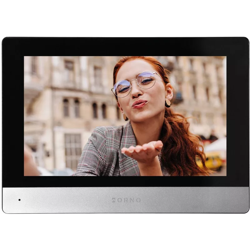 ORNO OR-VID-ME-1056FHD/B 7 collu Wi-Fi video durvju telefons ar Full HD 1080p āra paneli, melns