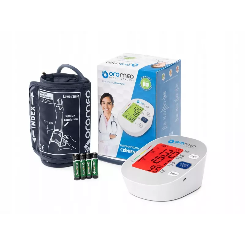 ORO ORO-BP 1 augšdelma asinsspiediena mērītājs ar divu lietotāju atmiņu un aritmijas noteikšanu