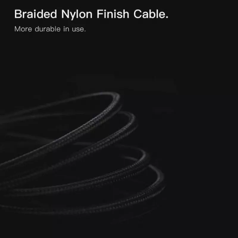 ORSEN S53 USB-C to USB-C kabelis 3A 1m Melns