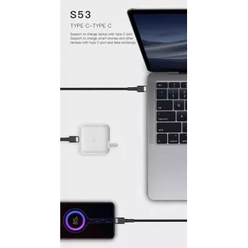 ORSEN S53 USB-C to USB-C Cable 3A 1m Blue
