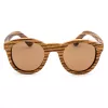 ORYGIN WOOD-B Unisex saulesbrilles ar koka rāmi, UV400 aizsardzība, brūnas nokrāsas lēcas, 45/25/145 mm